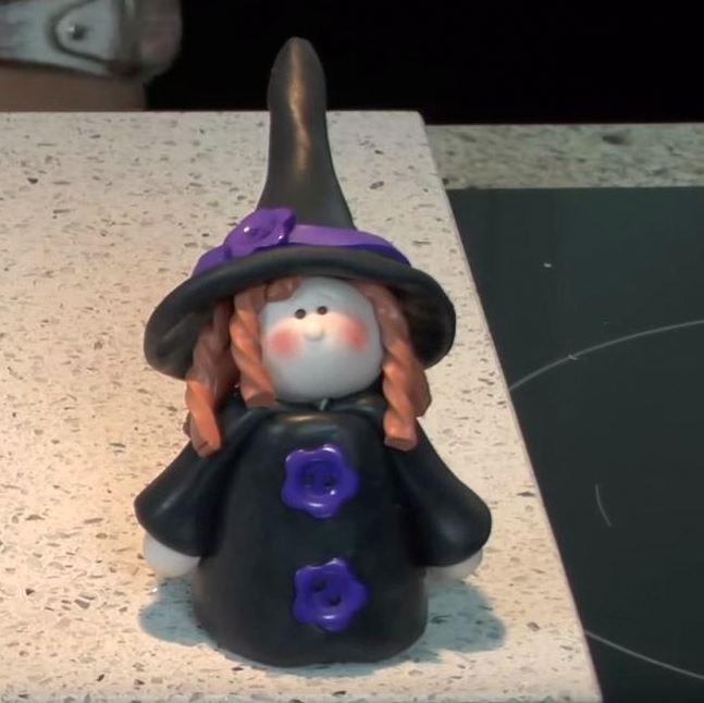 Из полимерной глины к Хеллоуину: ведьмочка своими руками