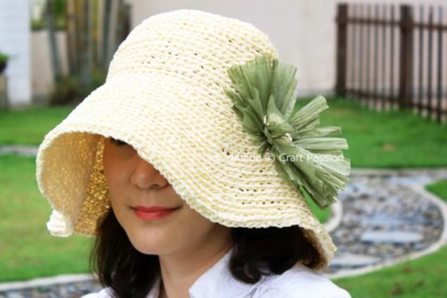 Летняя женская шляпка крючком - 5 идей