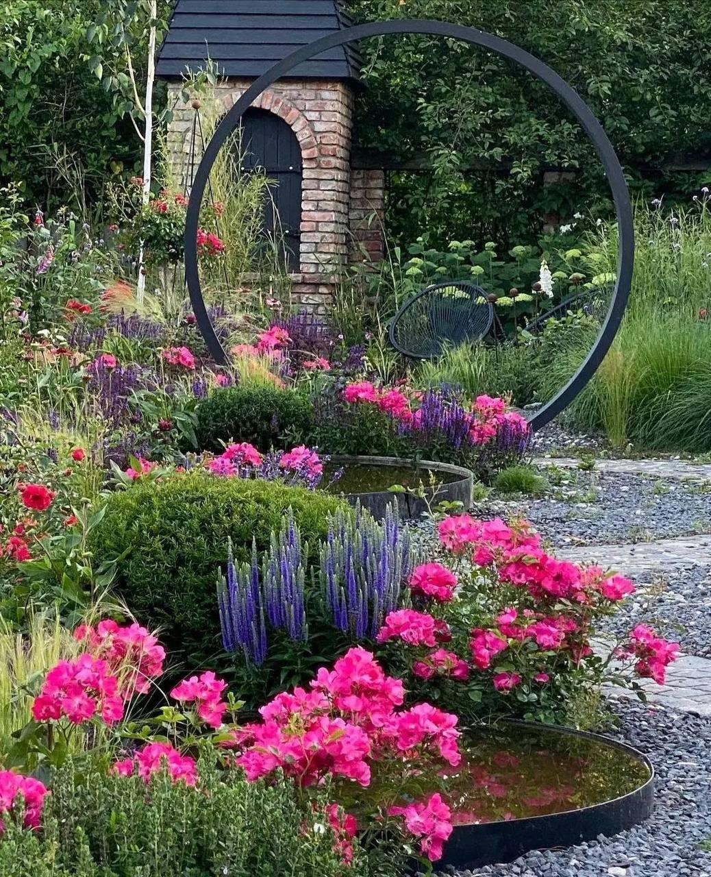 Лаванда и розы, изумительное сочетaние