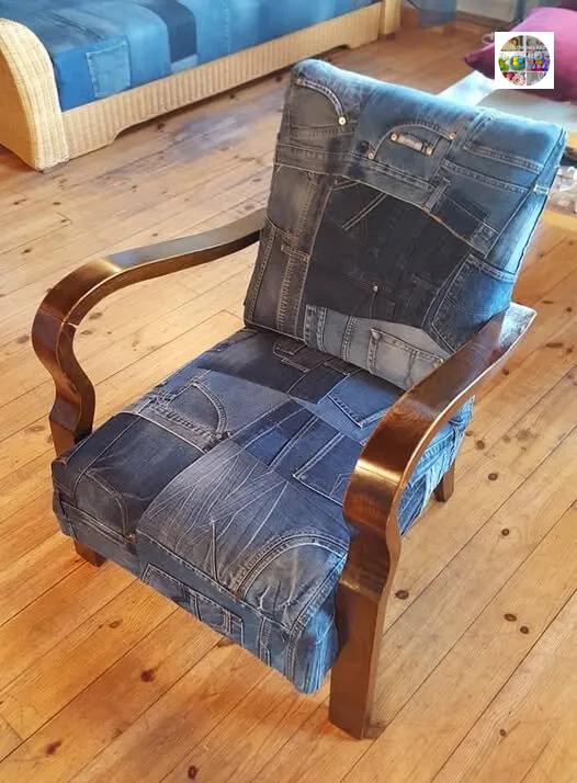 Джинсовая мебель