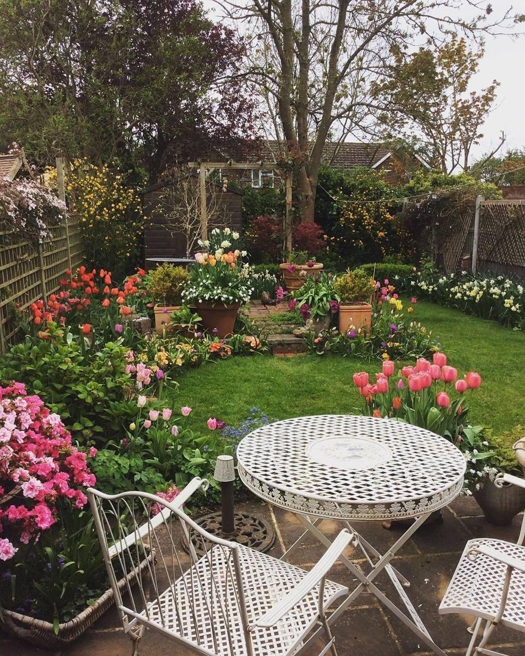 Красивый насыщенный сад на небольшом пространстве &#128525;