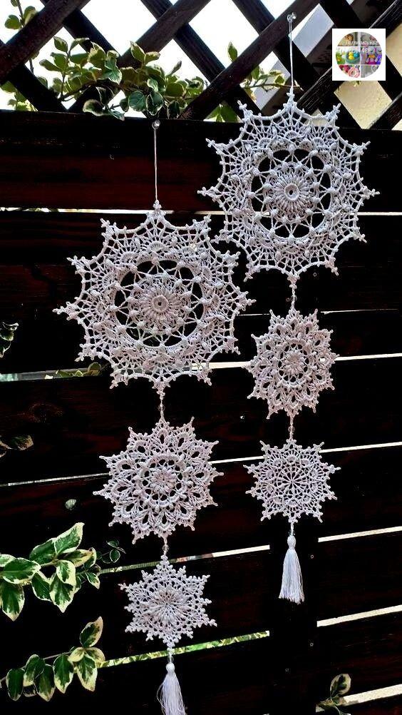 Гирлянда из снежинок &#10052;️