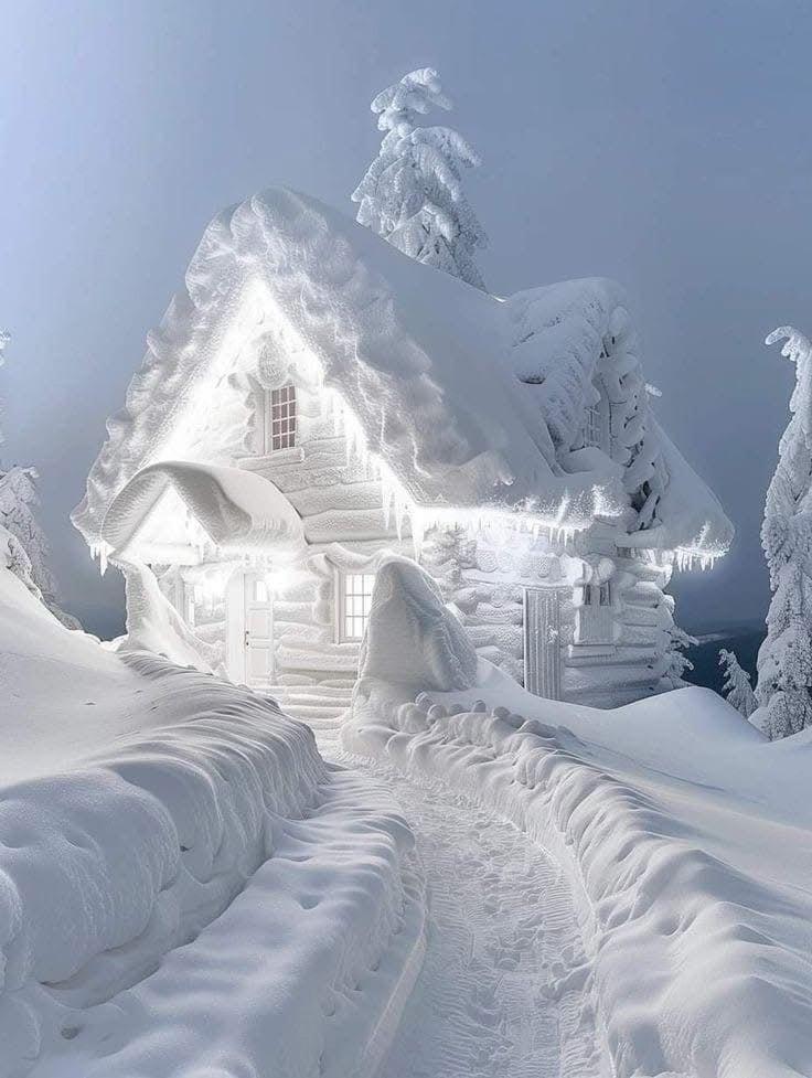 "У леса на опушке - жила зима в избушке