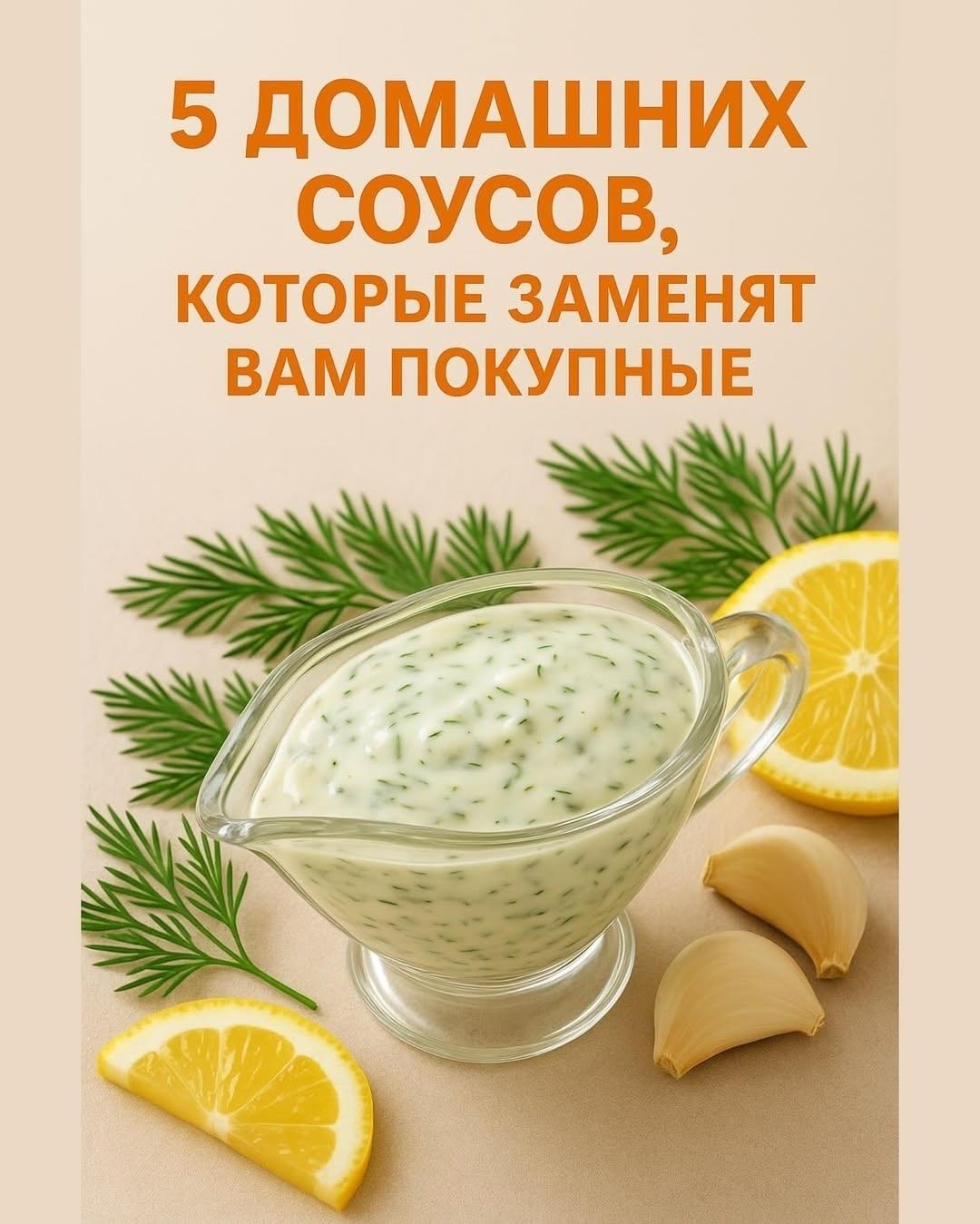 5 домашних соусов, которые точно заменят покупные!