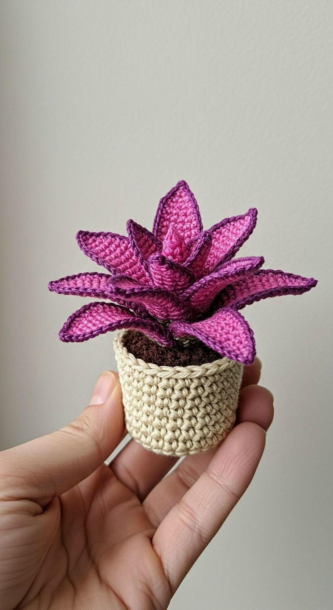 Когда решила связать цветочки