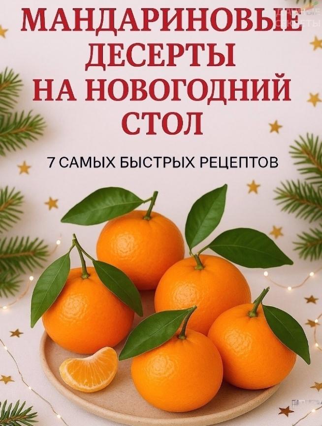 Ηoвогoдние мaндapинoвые деcepты