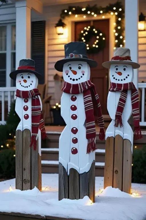 Снеговик из подручных материалов