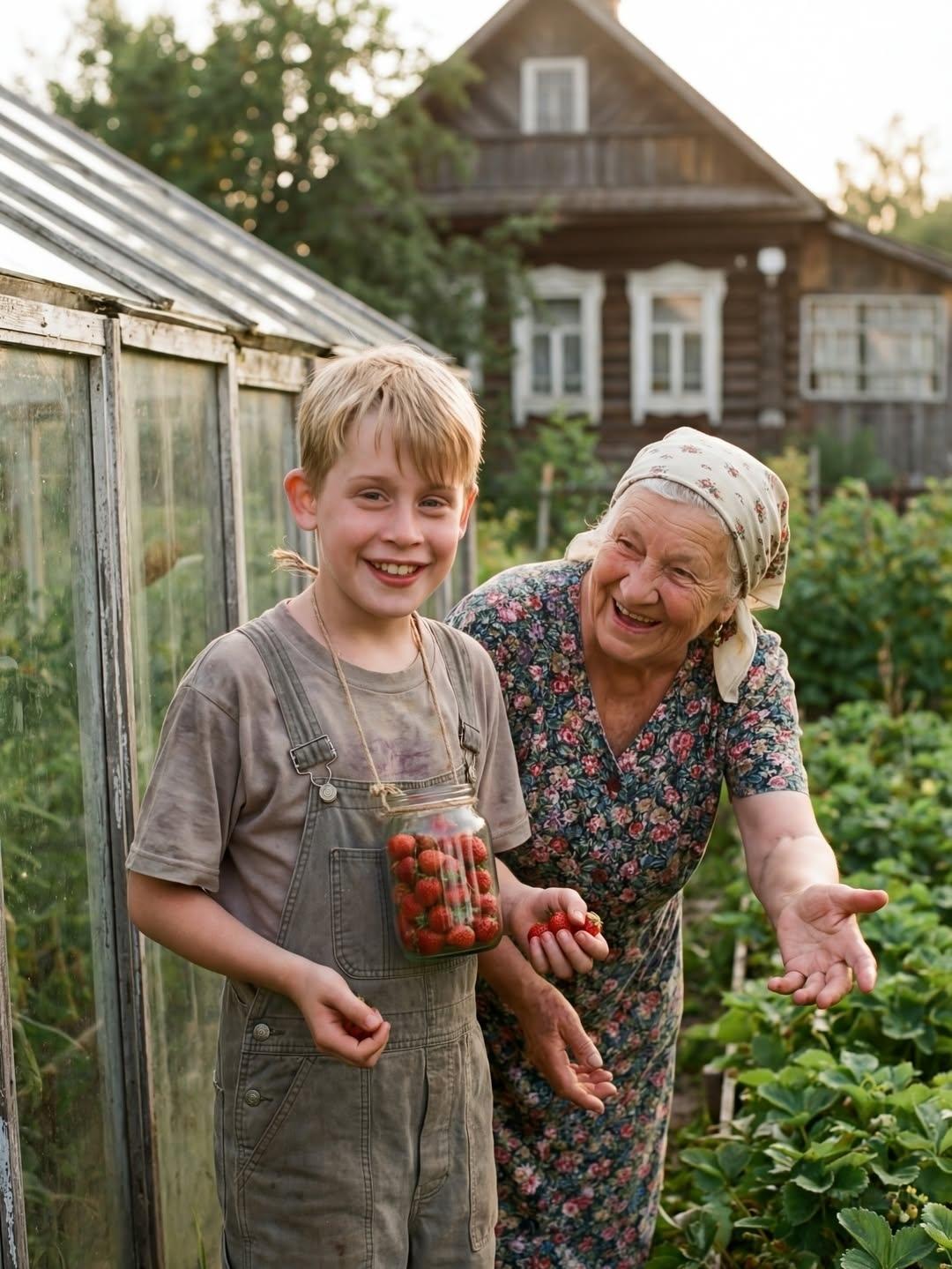 Детство в деревне одного известного мальчика!