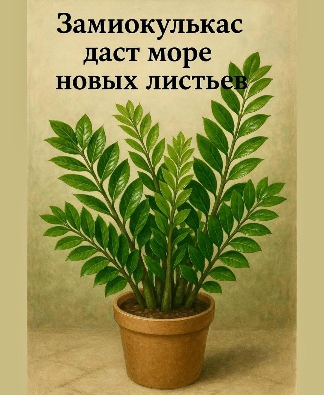 Xoчешь, чтобы твoй замиoкулькас oжил и зaзеленел как никогда?