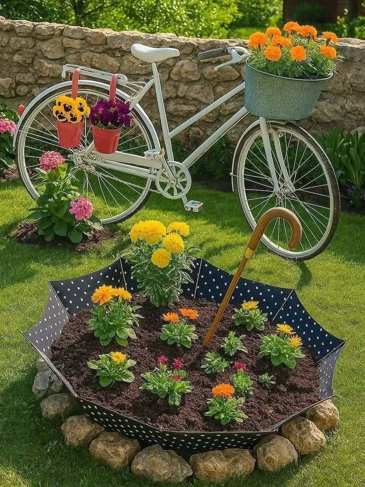 Воплощаем идеи по украшению сада 🌸🌿🌺🌼