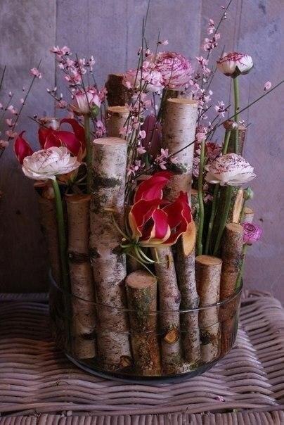 Деревянный декор в эко-интерьере