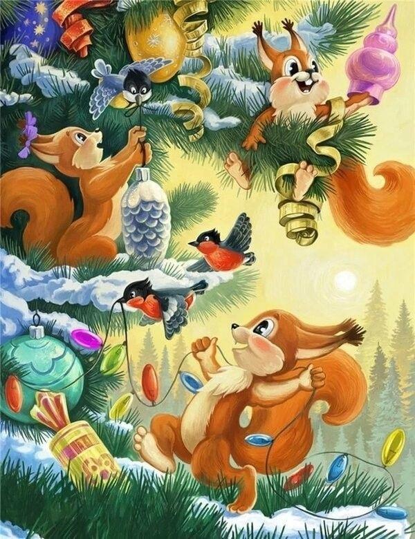 Новогодние открытки &#128525;