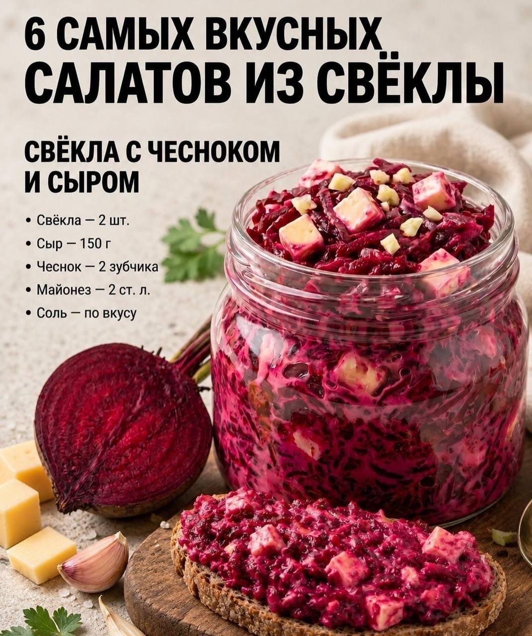 Самые вкусные салаты со свеклой