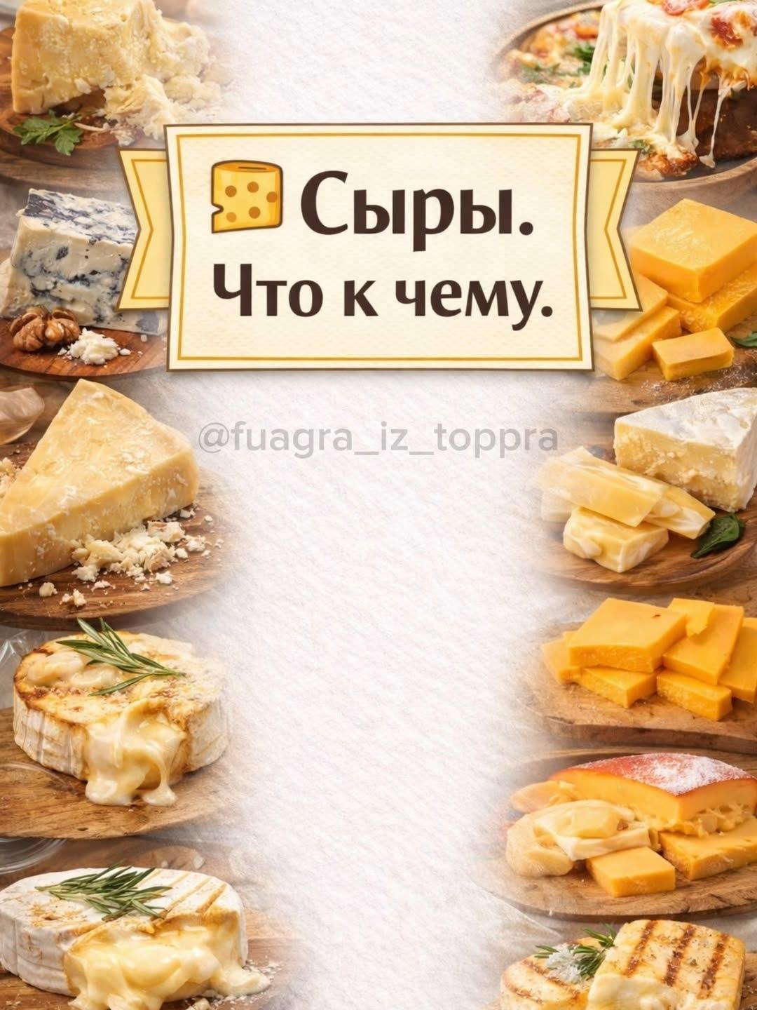 Виды сыров и к чему они подходят