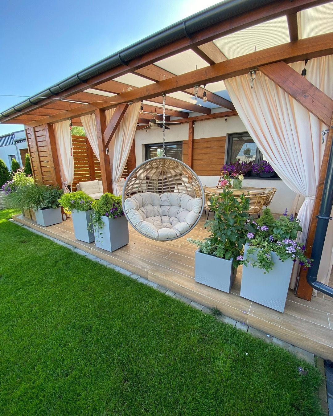 Идея террасы на даче