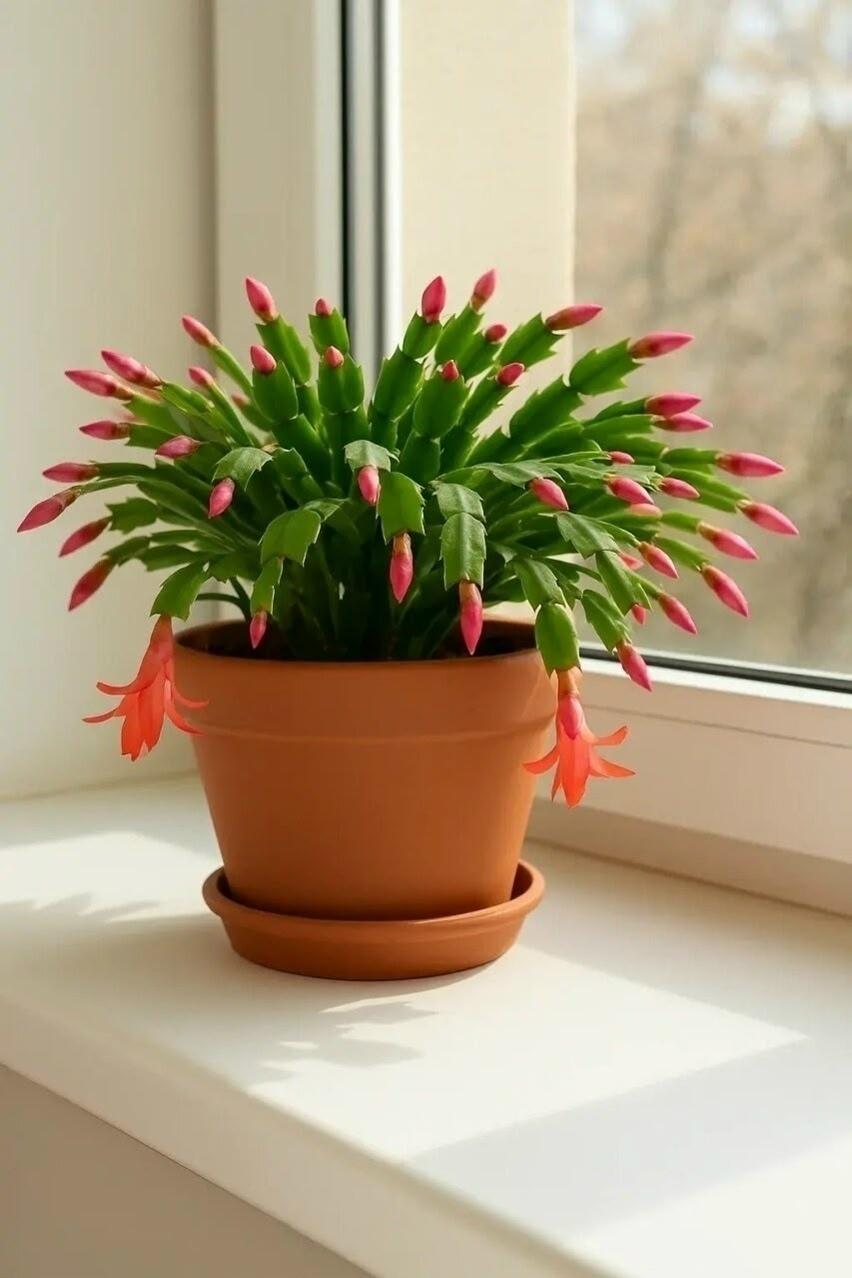 Декабрист 🌺: полив зелёным чаем — и цветение обеспечено!