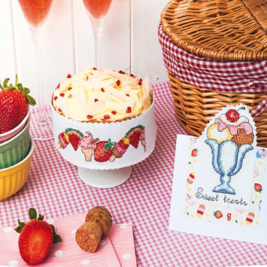 Сладкая вышивка крестом: кексы, пирожное и мороженое. Бесплатные схемы