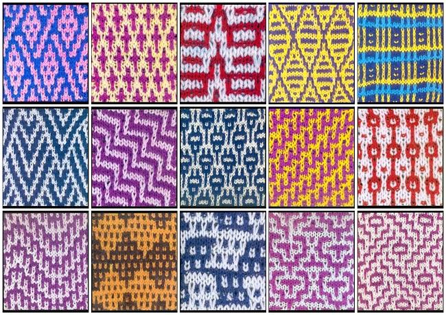 Ленивые  узоры спицами. Вязание жаккарда