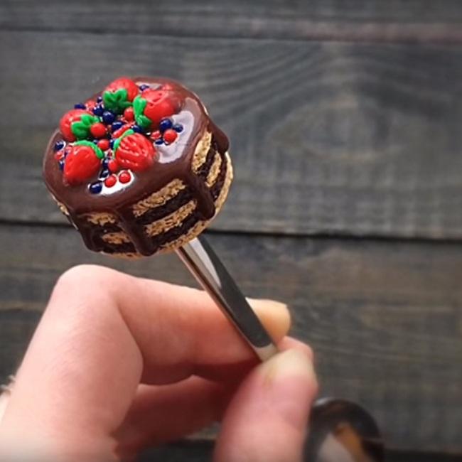 "Вкусные" ложки из полимерной глины. Видео мастер-классы