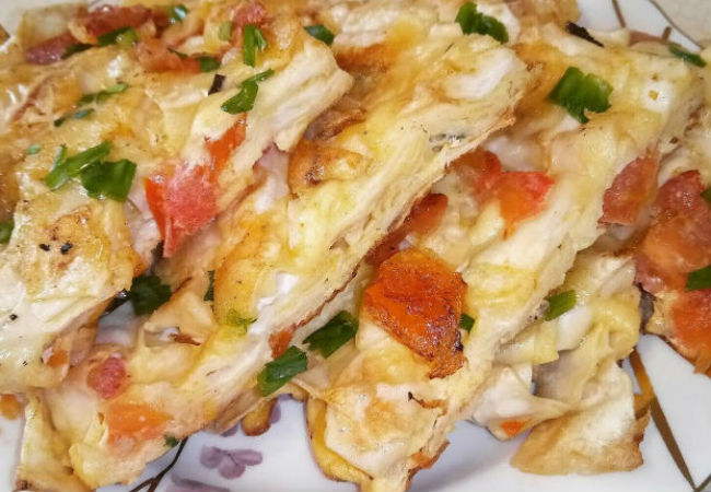 Берем лаваш и получаем моментальный сытный завтрак