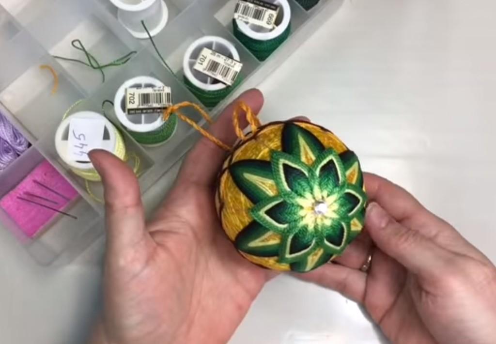 Шары Темари. Часть 7 - разметка "Лотос"