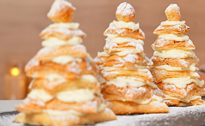 Превращаем торт Наполеон в «Елочки» к Новому году: дети будут в восторге