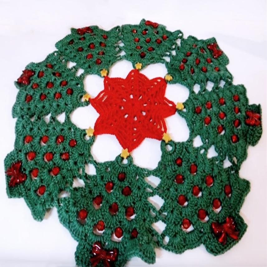 Салфетка "Елочка" крючком. Мастер-классы