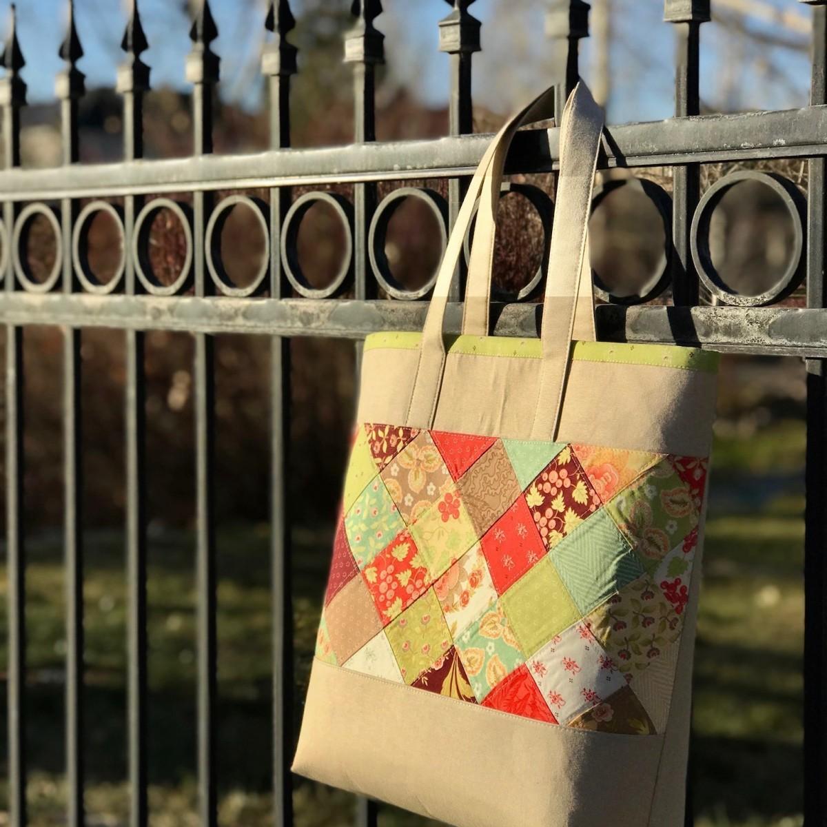 Большая лоскутная сумка своими руками. Мастер-класс