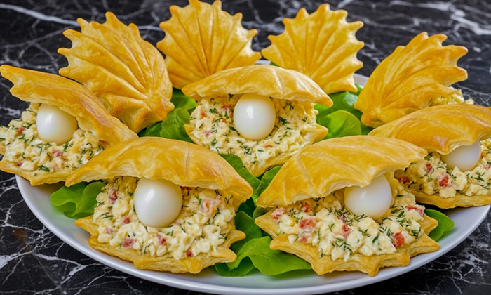 Ваших гостей закуска-ракушка точно поразит. Невероятно вкусно, и очень просто сделать