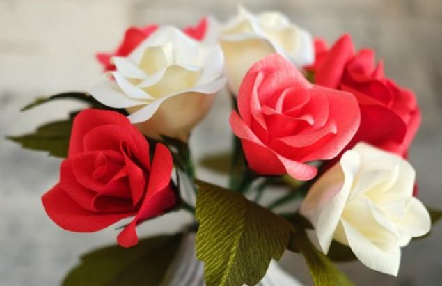 Бумажная роза - 5 идей для хорошего настроения