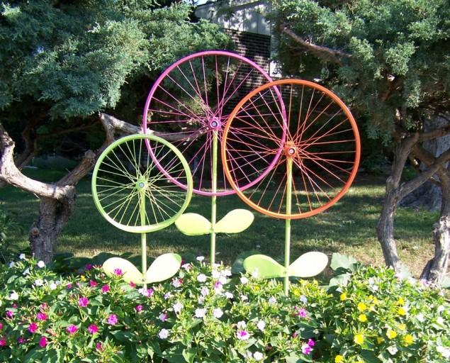 Старое велосипедное колесо - 5 интересных идей