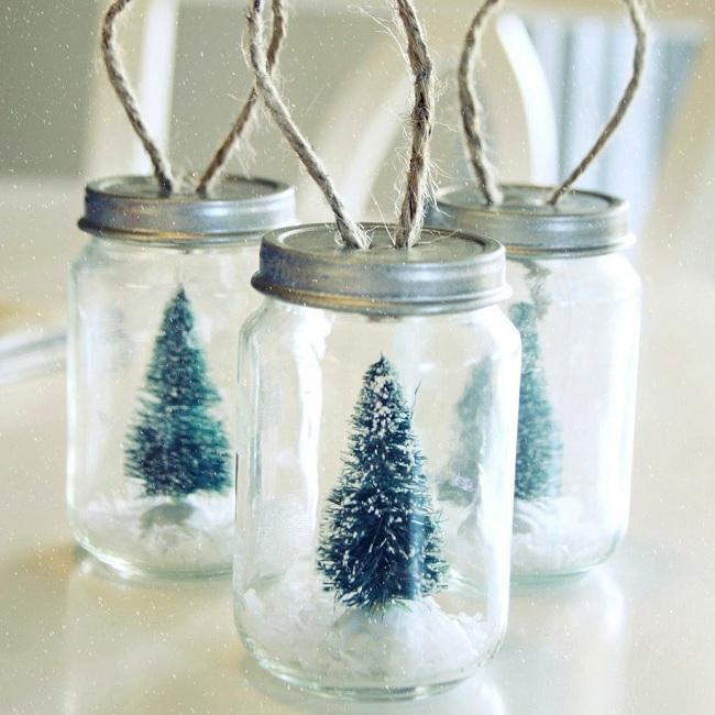 Как сделать снежный "шар" своими руками 