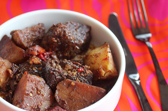 Жаркое на темном пиве