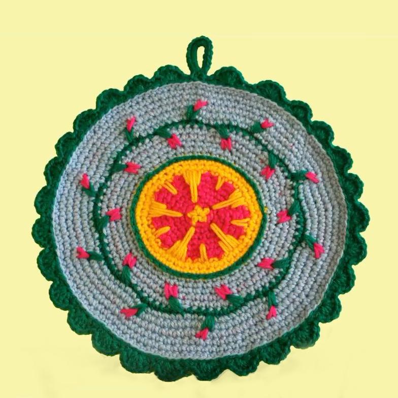 Красивая прихватка крючком. Мастер-класс