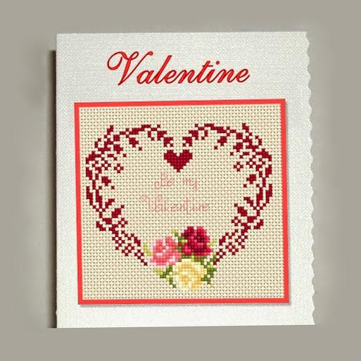 Вышивка "Сердечко" крестом. Схемы от Laura Lattuada