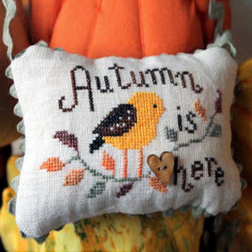 Вышивка крестом "Осень здесь". Схема