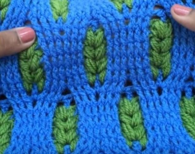 Узор "колосок" - 5 мастер-классов для вязания крючком