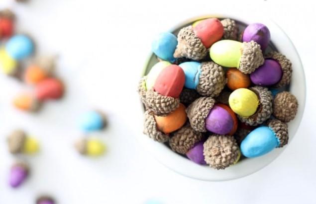 Поделки с желудями - 5 проектов для взрослых