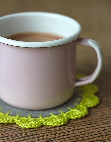 Подставка крючком под горячее. Мастер-класс