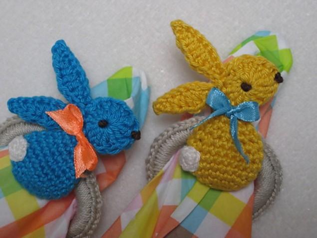 Пасхальный кролик крючком - 5 идей для аппликаций