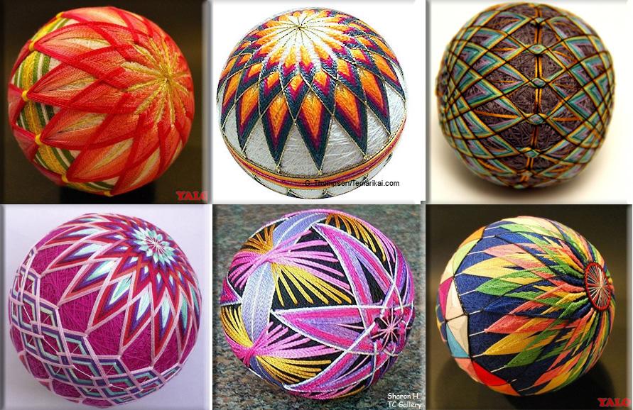 Шары Темари. Часть 6 - разметка "Хризантема" ("Кику")