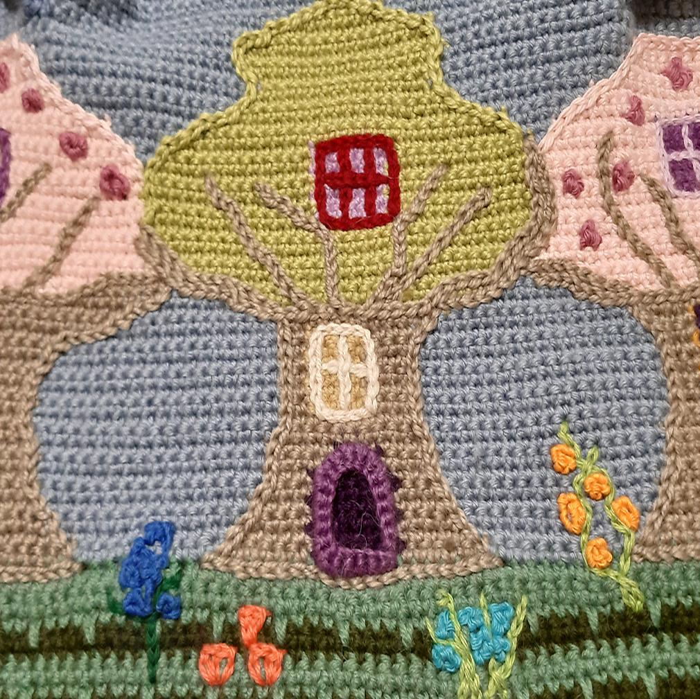 Детское пальто крючком "Лесная сказка". Описание