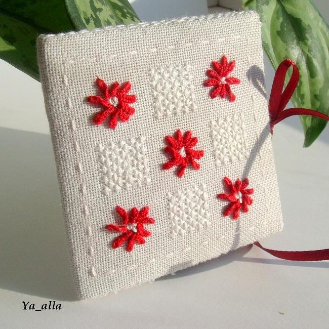 Как вышить "ромашки" декоративным швом. Мастер-класс