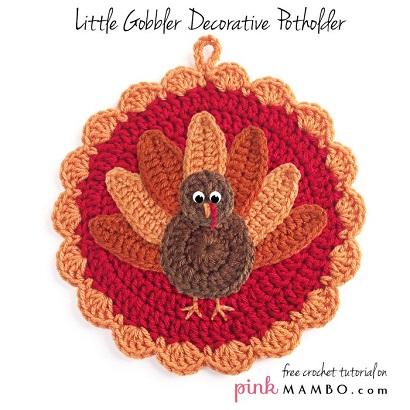 Прихватка крючком "Индюк". Описание