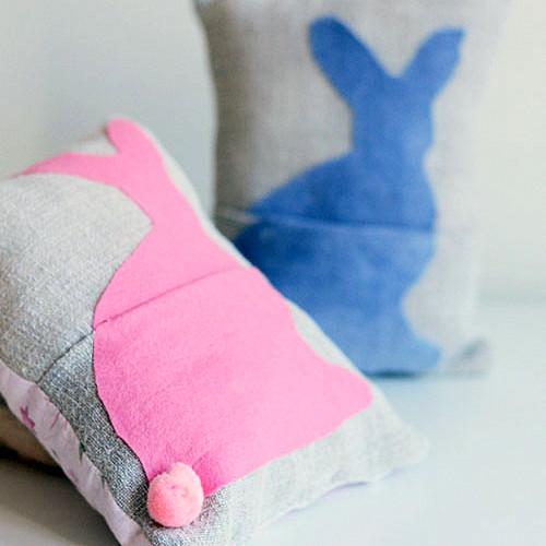 Пасхальная подушка своими руками с кроликом. Выкройка и мастер-класс
