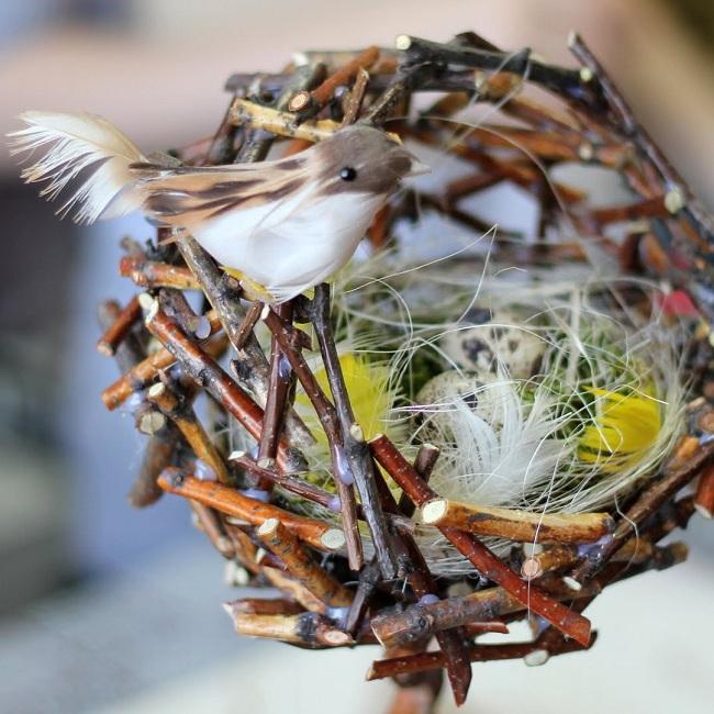 пасхальный декор гнездо своими руками мастер-класс