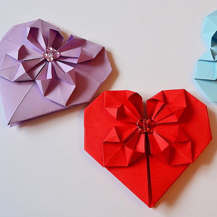 валентинка оригами своими руками