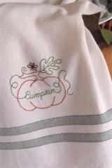 Fruits & Veggies Tea Towel - Pumpkin 
