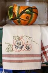 Pumpkin Pair Tea Towels 
