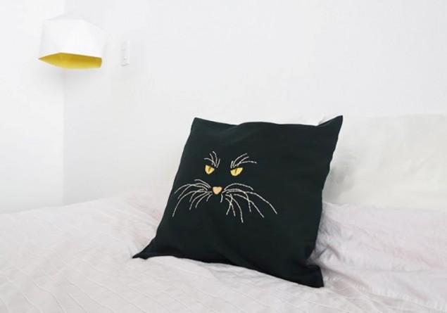 как сшить подушку в виде кота
